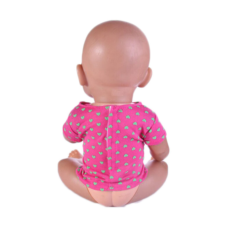 Doll Clothes T-shirts Handmade Accessories Fit 18 Inch American Girl Doll,43Cm New Born Baby Doll,Our Generation Girl`s Gift