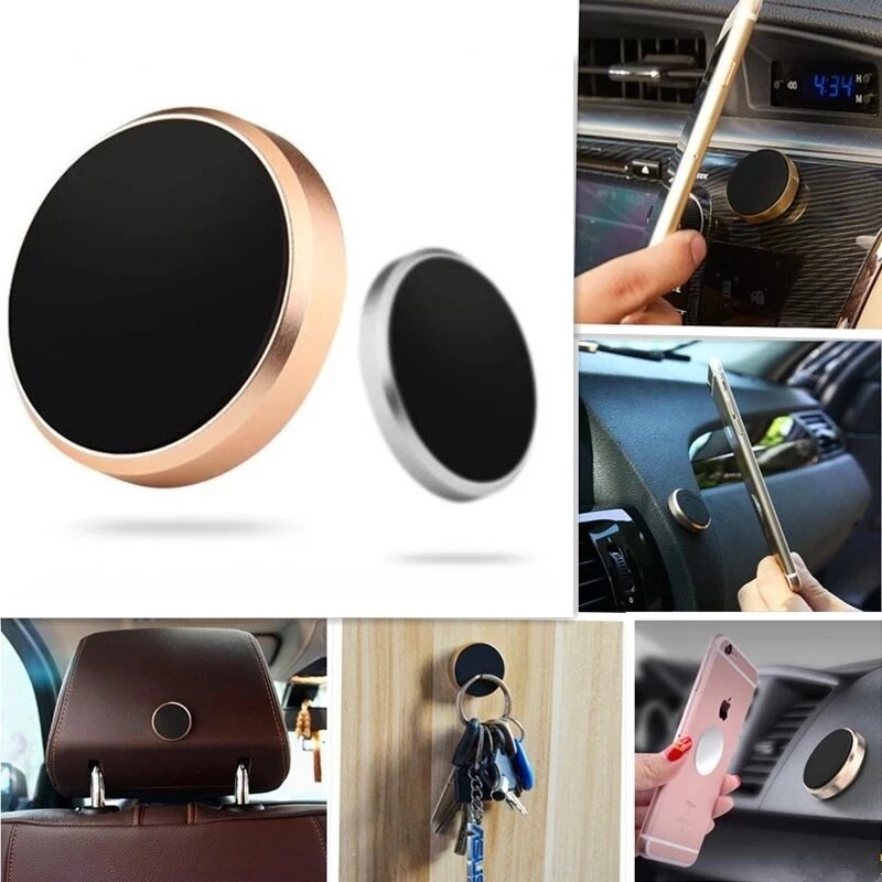 Soporte magnético de teléfono para coche, montaje de rejilla de ventilación para iPhone 12, 7, Samsung, Huawei, Oneplus