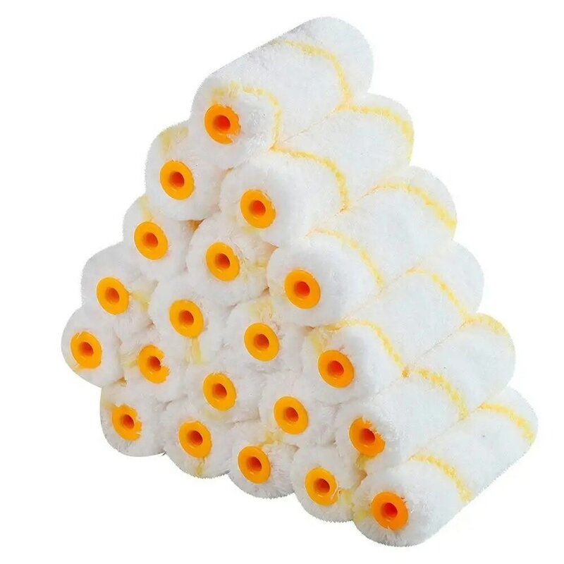 20Pcs 4inch Home Wall Decoration Pattern Painting Brush Paint Roller Cover Tool