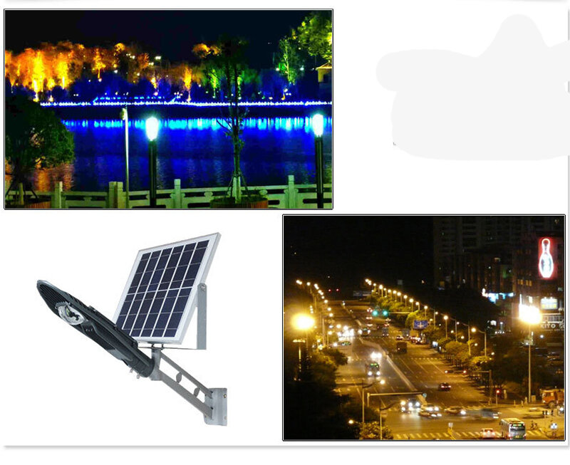 10pcs Remote Control Solar Panel Powered Road Light 20W 30W 50W LED Street Light Outdoor Garden Path Spot Wall Emergency Lamp