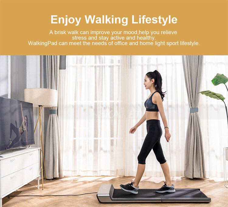 2020 xiaomi ecossistema walkingpad a1 inteligente app controle dobrável almofada de caminhada mini ultra-fino andar máquina de fitness