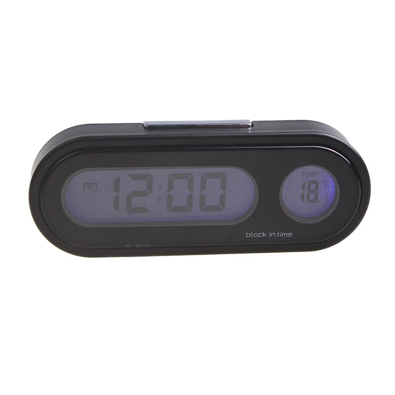 Автомобильные цифровые ЖК электронные часы с подсветкой 8,2 см/3,23 дюйма x 3,8 см/1,49 дюйма