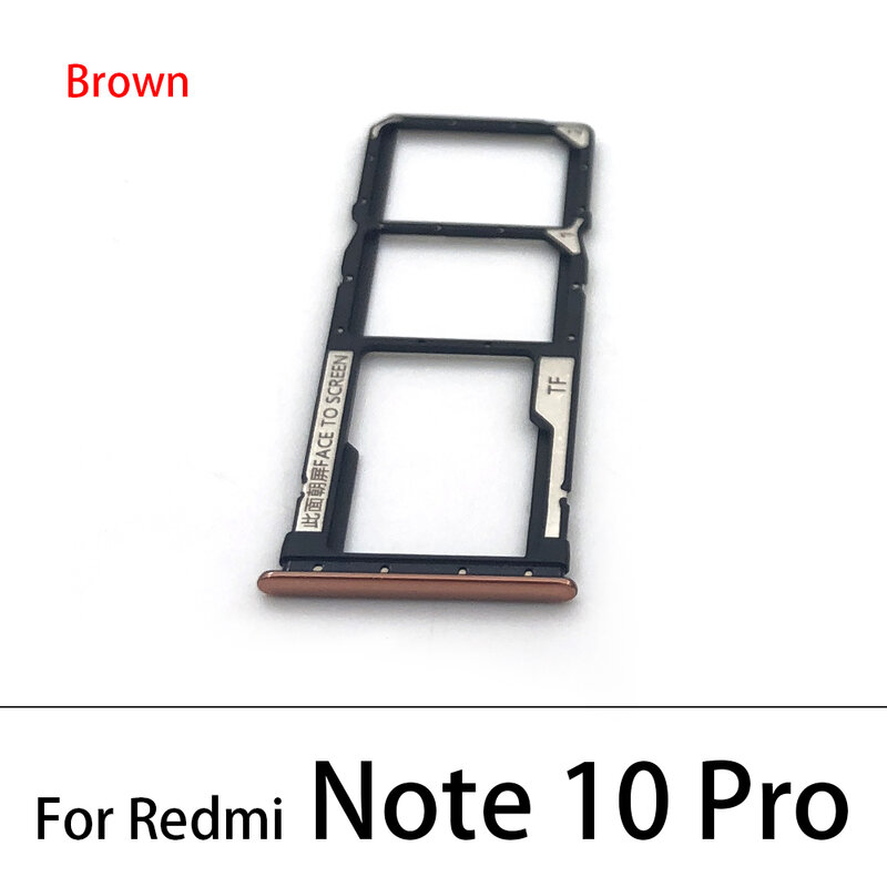100% New SIM Card Chip Slot Drawer SD Card Tray Holder Adapter For Xiaomi Redmi Note 10 Pro / Note 11 4G +Pin Tool