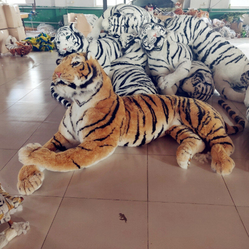Dorimytrader Simulación Dominante Animal Tigre Juguete de peluche Grande Increíble Colección realista de tigres Accesorios de fotografía Inicio