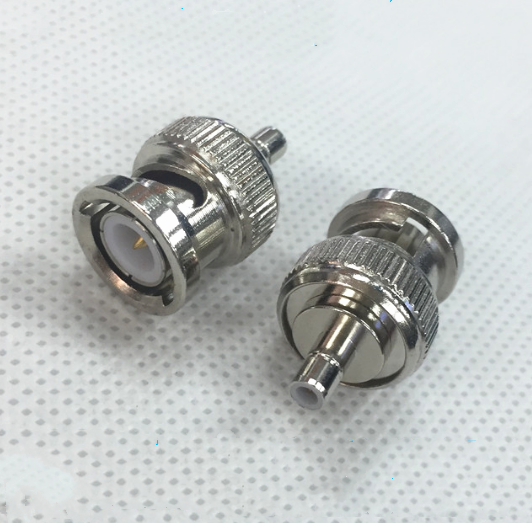 1pcs Adapter BNC Male  To SMB Male Plug  RF Coaxial Connector