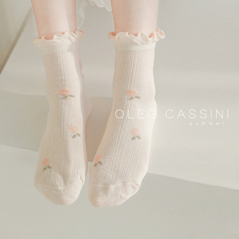 2021 New Summer Delivery Socks Combed Cotton Wide Mouth Loose Socks For Postpartum Women