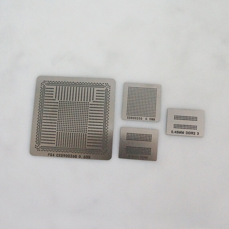 12pcs/lot Direct Heat PS4 Stencils BGA Reballing Kit