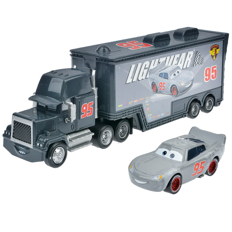 Disney Pixar Cars 3 Lightning Mcqueen Mack Uncle Truck Collection 1:55, coche de juguete fundido a presión, regalo para niños, 2 piezas por juego, nuevo