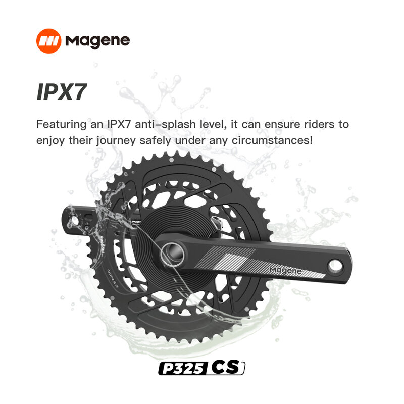 Magene P325 CS Sepeda Power Meter Crank Dual-Side Pedal Balance Road Sepeda Gunung Ultegra Crankset Gulungan Tangan Kanan Cranks170mm