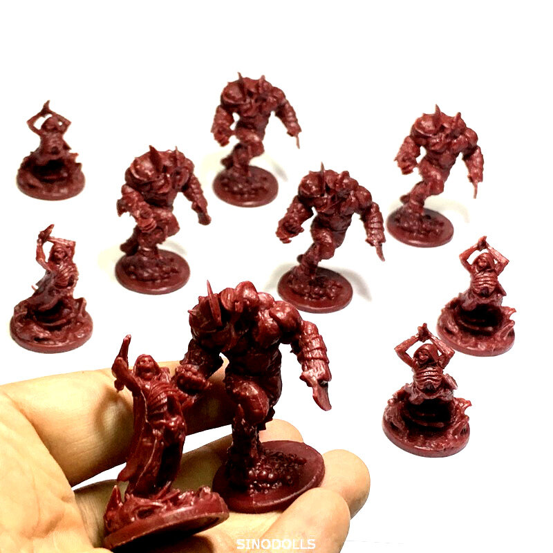 BIXE 20PCS 28mm Dungeons & Dragon Series Wars Board Game Role Playing Miniatures Resin DND Figures Toy