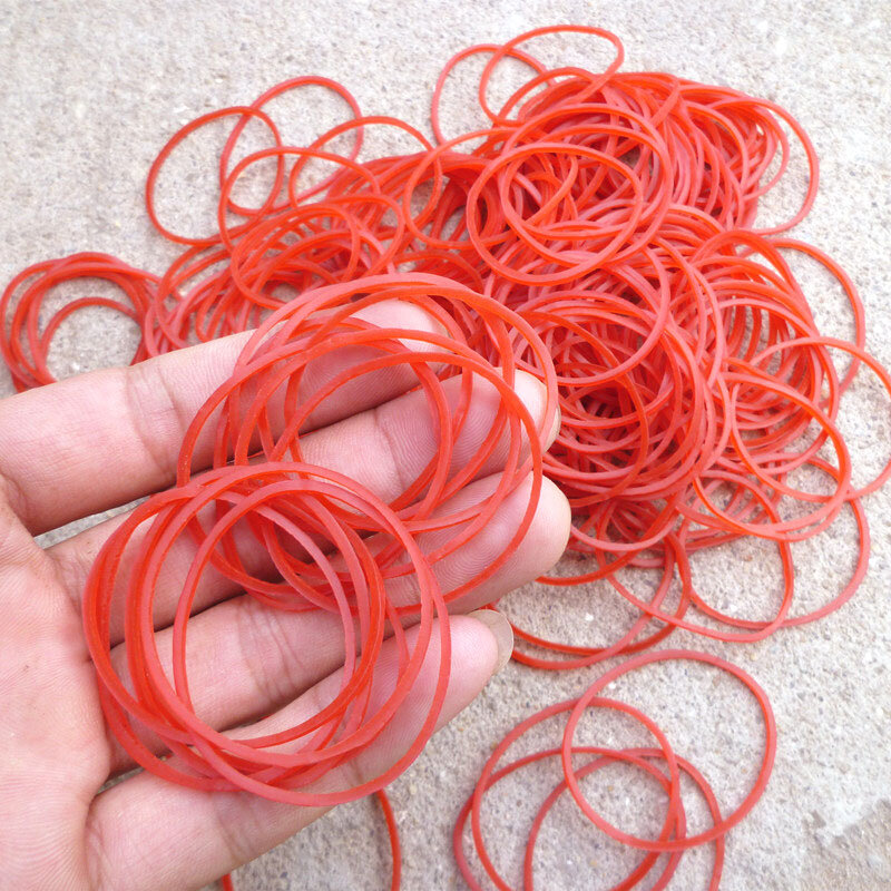 100 Pieces/Pack red Round Rubber Bands 38 mm School Office accessories Home Rubber Band Stationery strapping Supplies