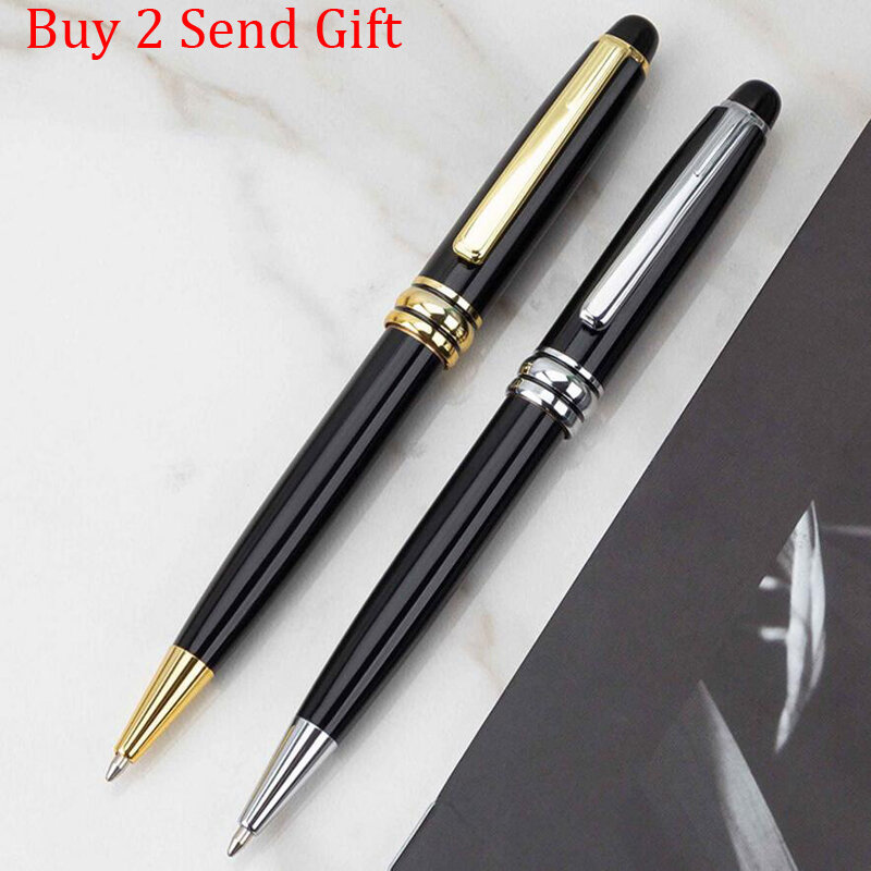 Venda quente cheio de metal rolo esferográfica caneta escritório negócios homens marca presente caneta escrita comprar 2 enviar presente