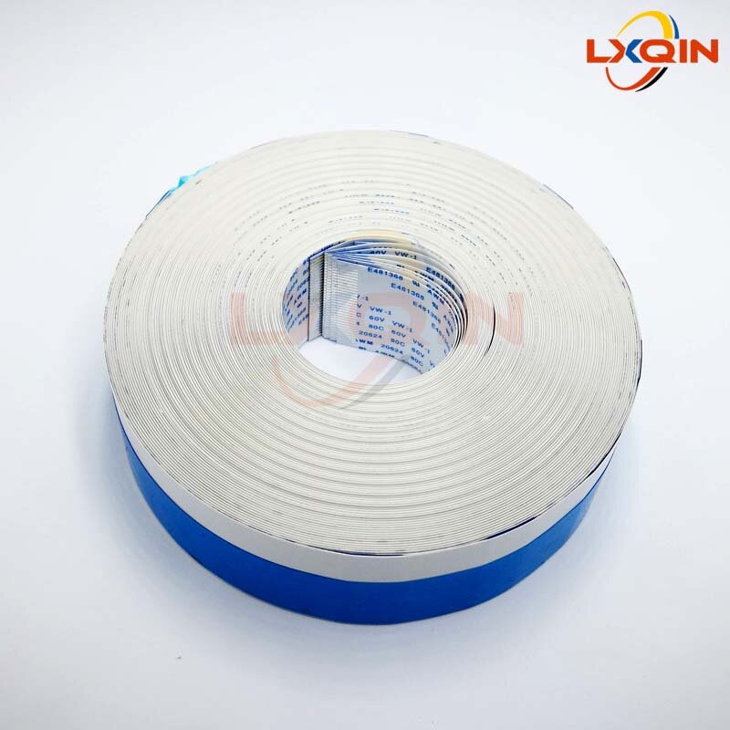 LXQIN-cable de datos para impresora 2 piezas, cable plano de 20 pines para placa Hoson, 20P, 1,0 mm-b, para Infiniti Challenger Allwin