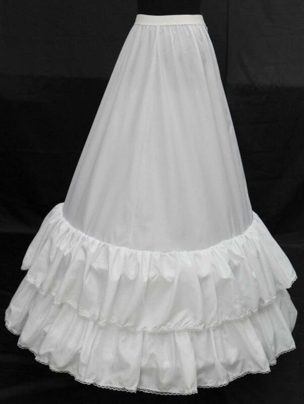 White Ruffle A Line Wedding Petticoats Jupon Mariage Wedding Accessories Crinoline Petticoat