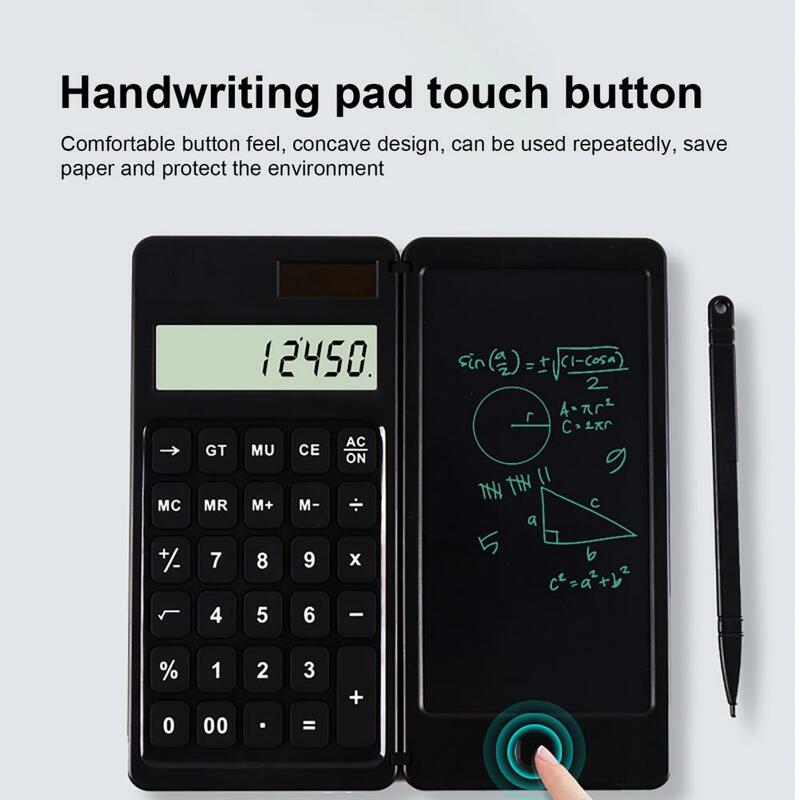Rechner Digitale Schreiben Tablet Lange Standby-zeit Ultra-dünne Solar Scientific Calculator Faltbare LCD Zeichnung Pad für Büro
