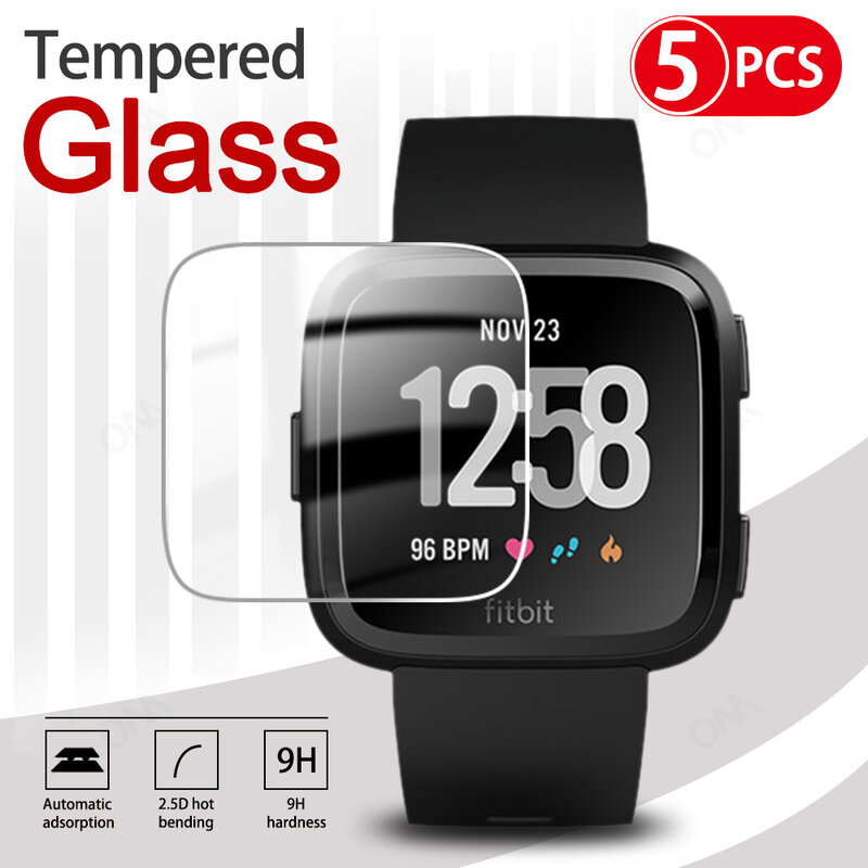 9H Premium Tempered Glass For Fitbit Versa & Versa Lite Smartwatch Screen Protector Film Accessories (Not for Versa 2)