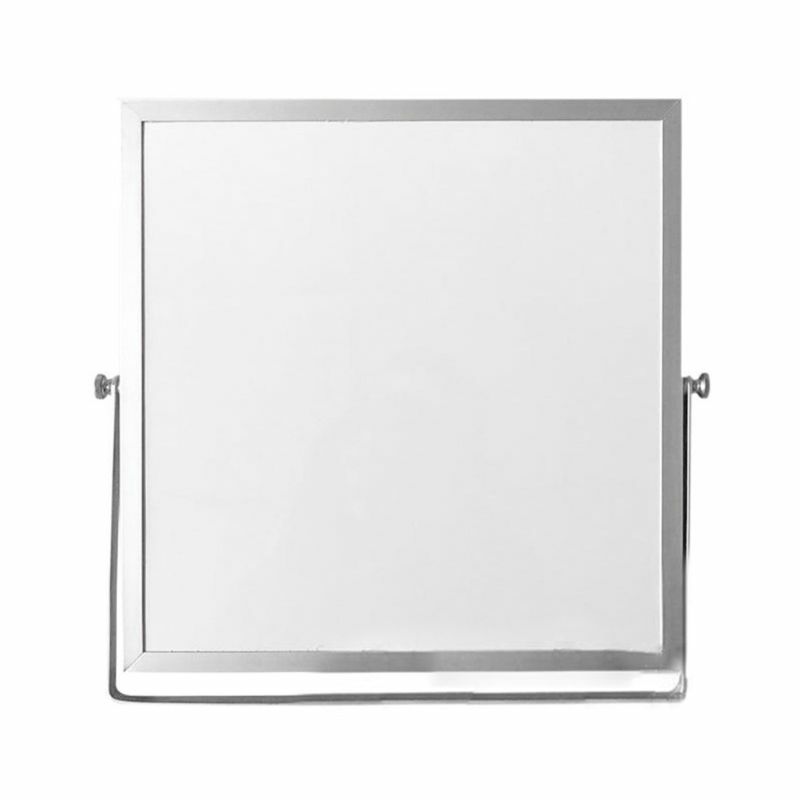 Placa de mesa magnética apagável, suporte de duas faces para mensagens, mini cavalete para escritório e escola