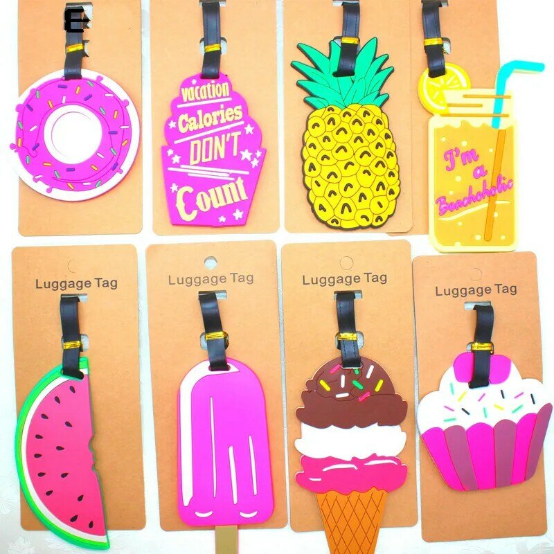 Reizen Accessoires Bagage Tag Creative Pvc Koffer Id Adres Holder Bagage Boarding Tags Draagbare Label