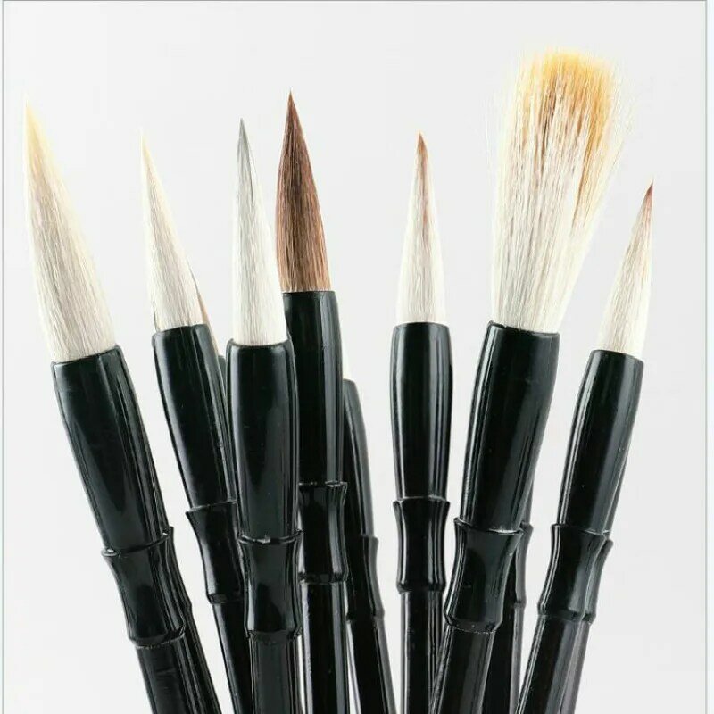 Chinese Borstel Pen Caligrafia 3 Stks/set Meerdere Haar Kalligrafieborstel Chinese Witte Wolken Schilderen Brush Pen Set Tinta China