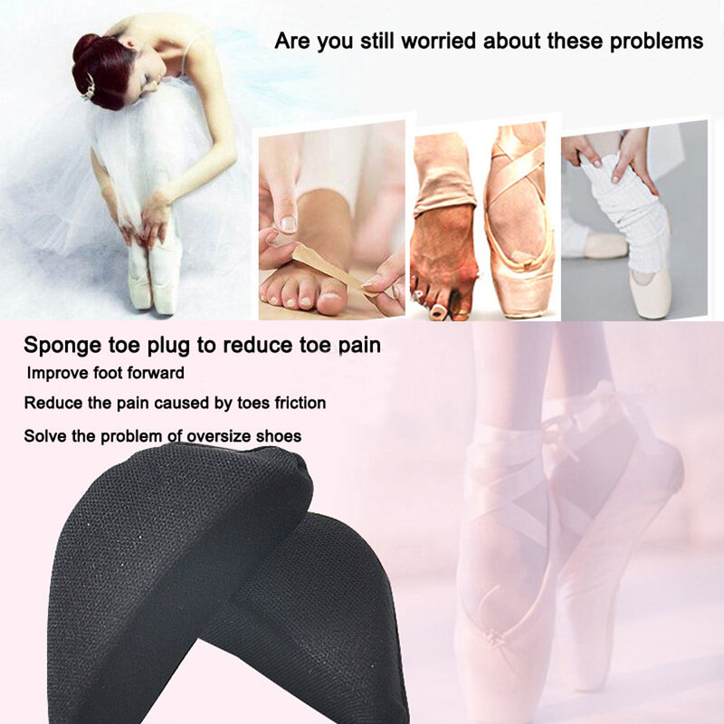Esponja antepé inserir pad para mulheres, acessórios de salto alto, toe plug, alívio da dor, almofadas de sapato, reduzir o enchimento do tamanho do sapato