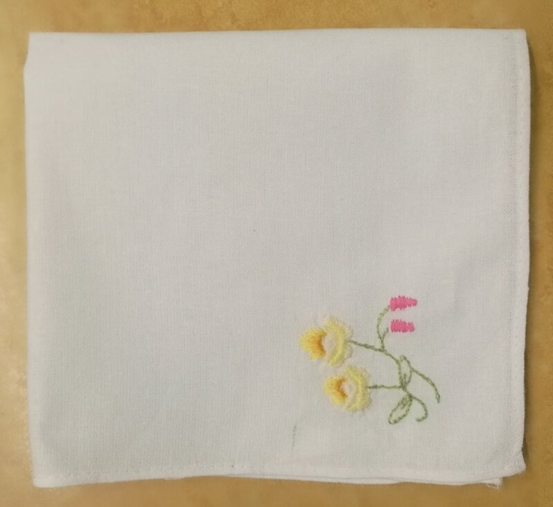 Conjunto de 73 lenços infantis, lenços e toalhas para crianças, de algodão, com bordado floral, 10x10 polegadas