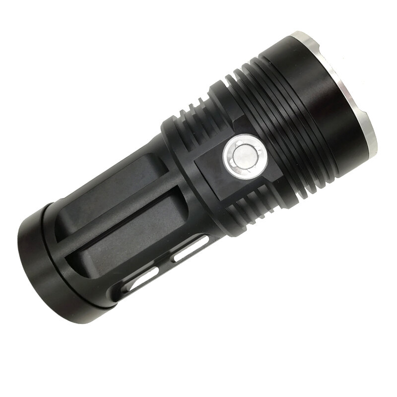 3 modalità 10x XM-L T6 torcia a LED 10000LM torcia tattica lanterna lampada 4x18650 caricabatterie luce notturna campeggio esterno