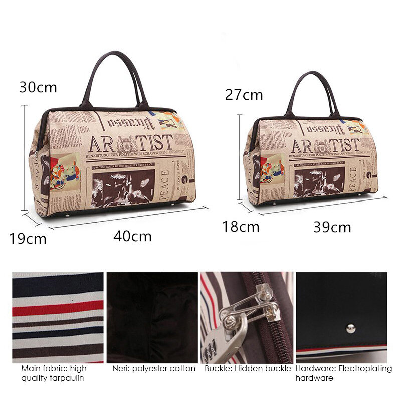 JULY'S DOSAC Travel Bag Large Capacity Suitcase Duffle Oxford High Quality Bag Waterproof Portable Plane Outdoors Use