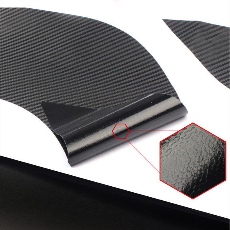 4 pz/set adesivo portiera in fibra di carbonio graffi copertura resistente maniglia Auto pellicola protettiva Styling esterno accessori Auto