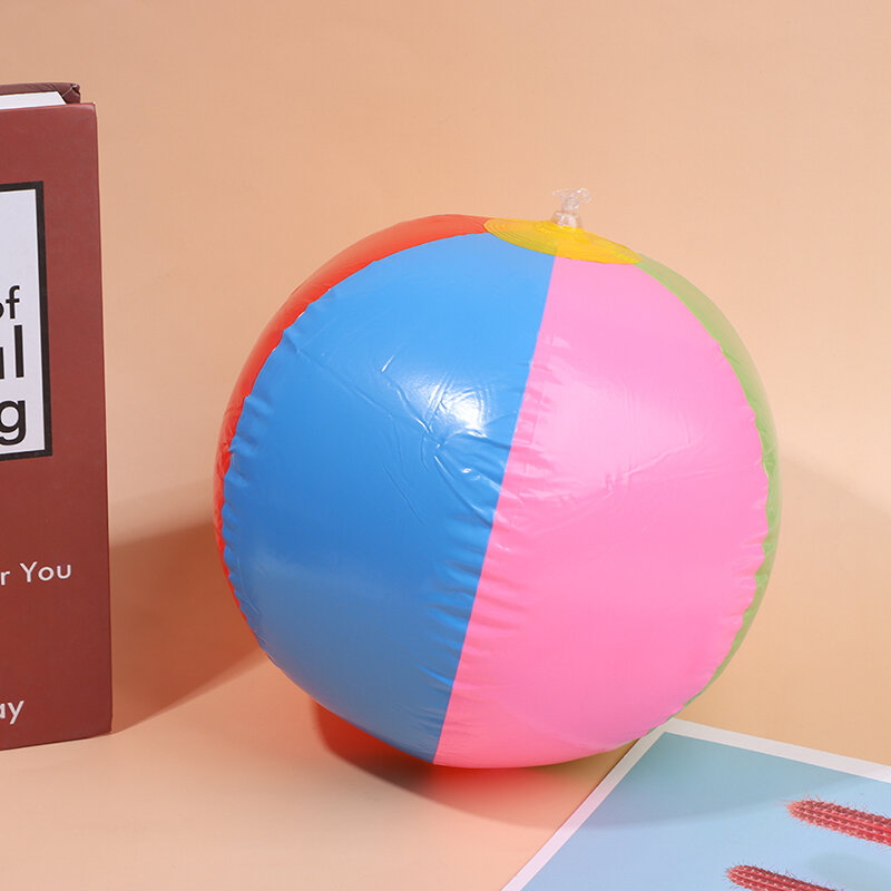 1 X Mainan Pantai Bola Pantai Bermain Bola untuk Anak-anak Mainan PVC Bola Tiup Mainan Interaktif untuk Anak-anak