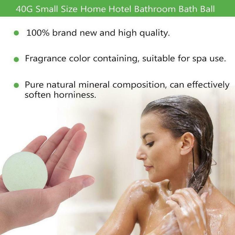 Bomba de baño de Color aleatorio, limpiador corporal de aromaterapia, Bola de sal de baño hecha a mano, 5g, 10 piezas