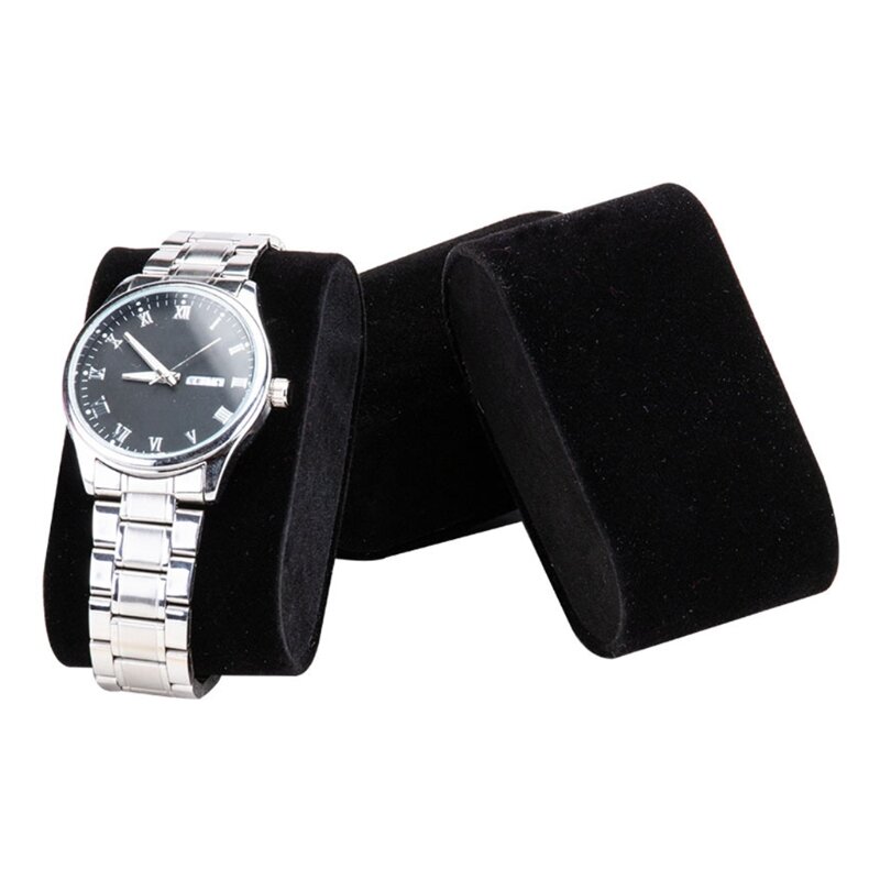 5PCS Samt Armband Uhr Kissen Schmuck Ausstellung Schmuck Tabletts Lagerung Geeignet für Display Uhr Armband Halskette AXYD