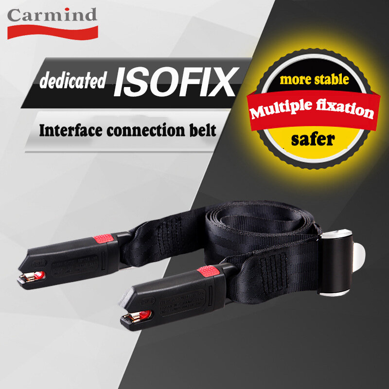 isofix connection belt carmind child car seat universal latch lower anchor point fixing