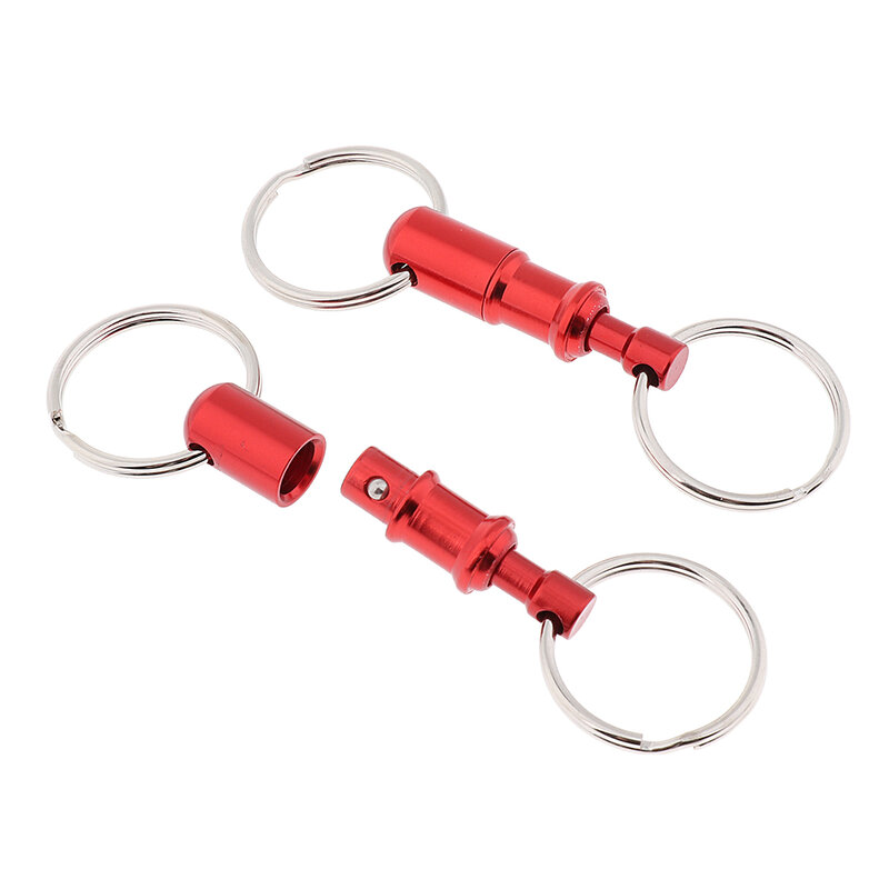 Chaveiro destacável com Snap Lock, Pull-Out Chaveiros, Quick Release, Breakaway Key, Pull-Out Chaveiros, 2pcs