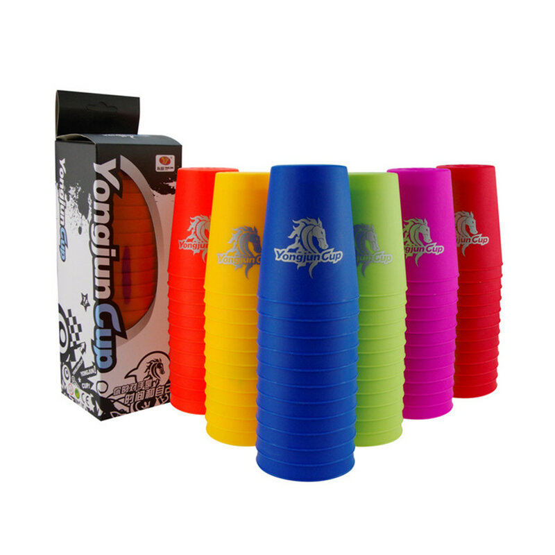 Yongjun Sport Stacking Cups 12pcs/set YJ Sport Flying Racing Cup Speed Cups Educational Toys for Children