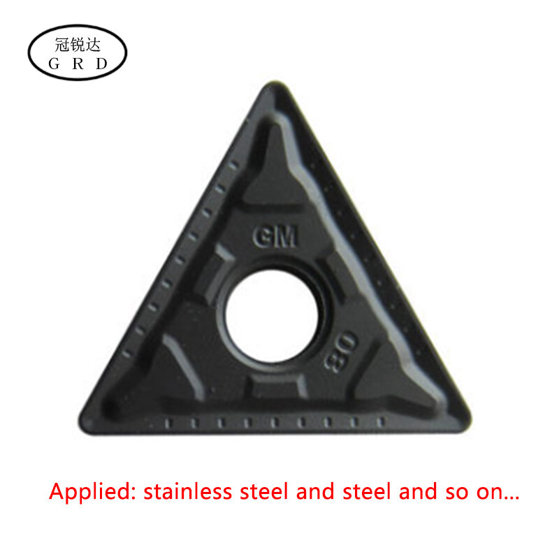 10 قطعة/صندوق tnmg220408-gm إدراج هو مناسبة ل شبه التشطيب من الصلب ، الفولاذ المقاوم للصدأ و الحديد الزهر المواد tnmg2204 gm