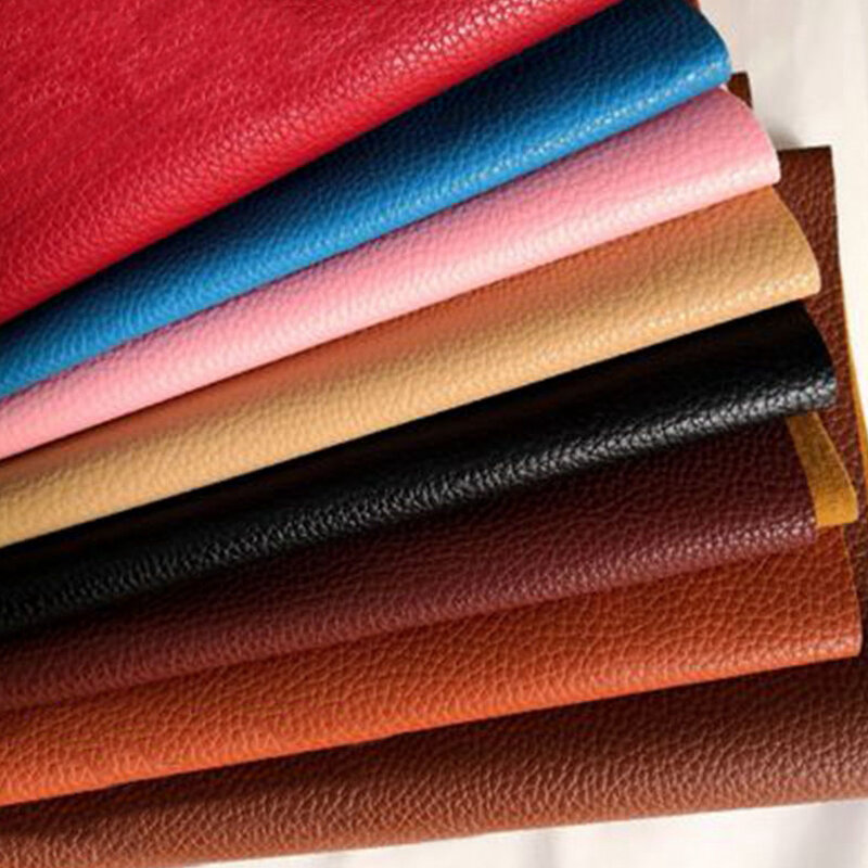 Bolsa de couro sintético para costura, 1 peça de 20cm * 15cm estampa litchi material do sofá feito tecido