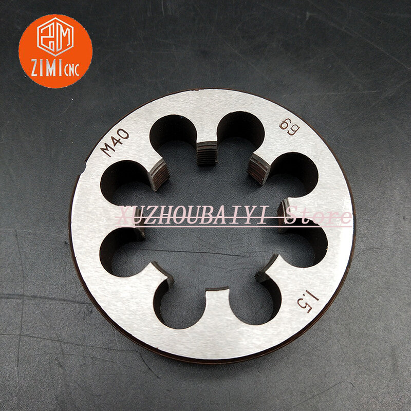 1pcs M45*1.5 Metric High Speed Steel Right Hand Mould Round Tapping Mould M45 Round Die Round Tapping Mould Hand Tool