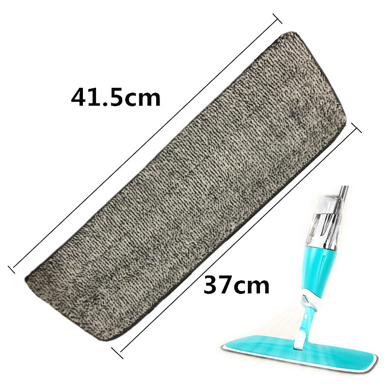 Vervangen Mop Rags Doek Hoofd Spray Platte Squeeze Mops Dust Clean Microfiber Driehoek Pads Droge Vloer Accessoires Huishoudenwashing