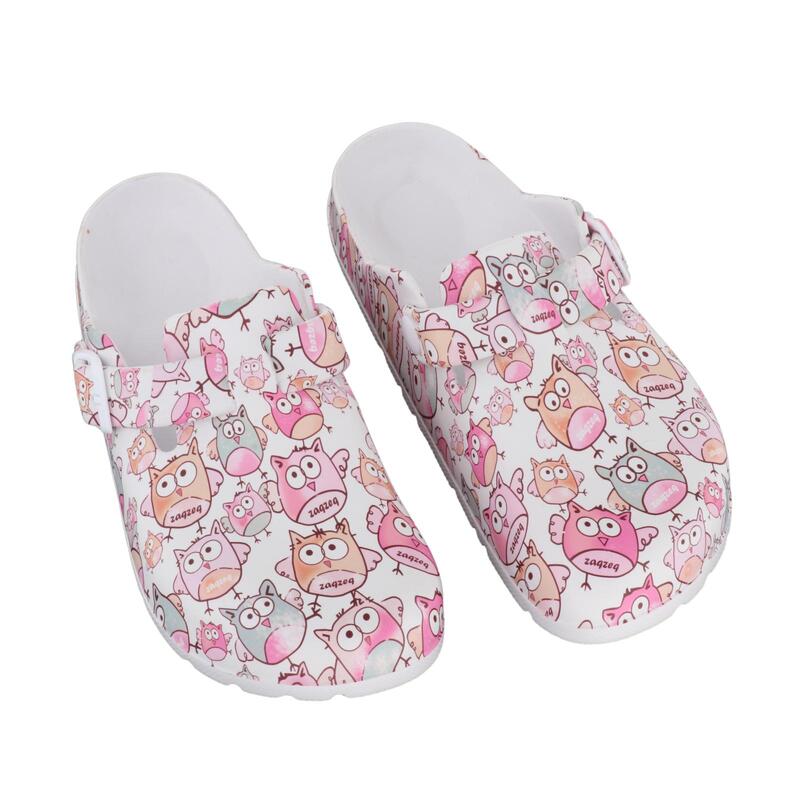 Patterned Nursing Shoes for Women Garden Shoes Waterproof Platform Slippers Sandals Nurse Clogs Slip Resistant Work Chef Shoes