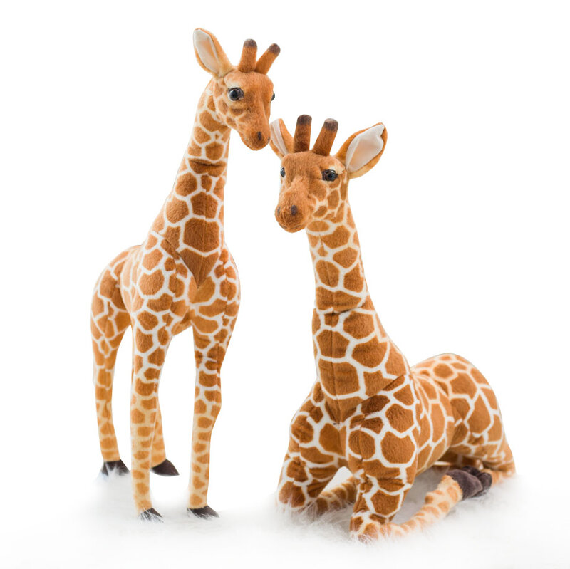 35-120cm symulacja Giant prawdziwe życie żyrafa pluszowe zabawki wypchane lalki miękkie dzieci dzieci prezent urodzinowy dla dziecka wystrój pokoju