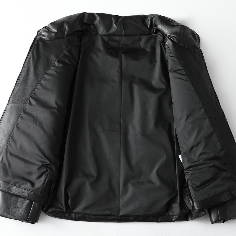 AYUNSUE Winter Women's Genuine Leather Jacket Women 100% Real Sheepskin Coat Famale Short Down Jacket Chaquetas Para Mujer 1168