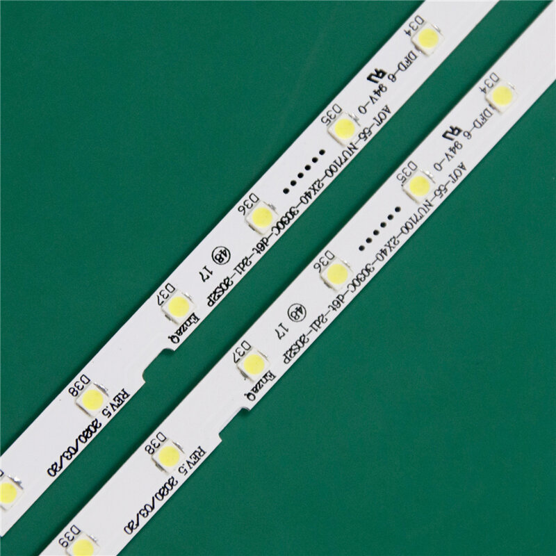 LED TV Bands For Samsung UE55RU7410 UE55RU7412 UE55RU7415 UE55RU7419 UE55RU7440 UE55RU7442 LED Bars Backlight Strips Line Rulers