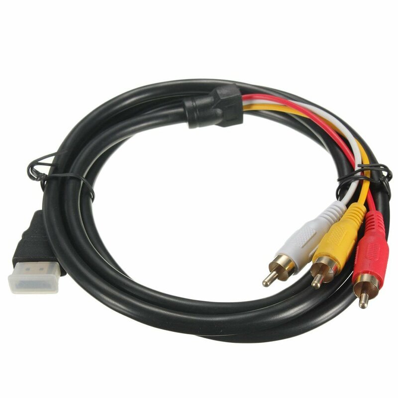 5 füße 1080P HDTV HDMI Stecker auf 3 RCA Audio Video AV Kabel Adapter Konverter Stecker Komponente Kabel blei Für HDTV NEUE