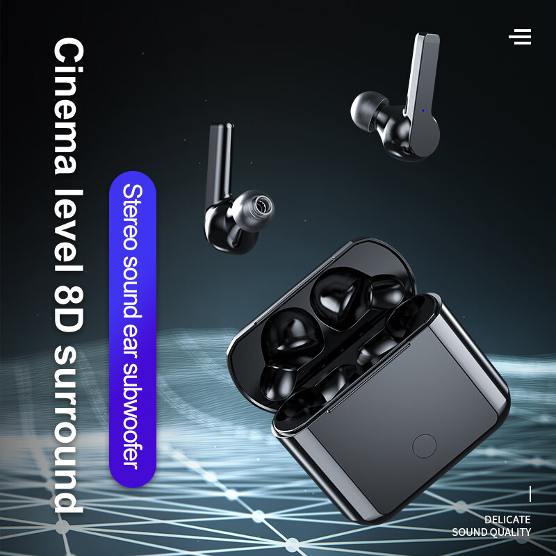 Zeblaze bluetooth 5.0 A5-TWS 이어폰 무선 이어폰 스테레오 스포츠 게임용 헤드폰 이어폰 iphone xiaomi 용 헤드셋 전원