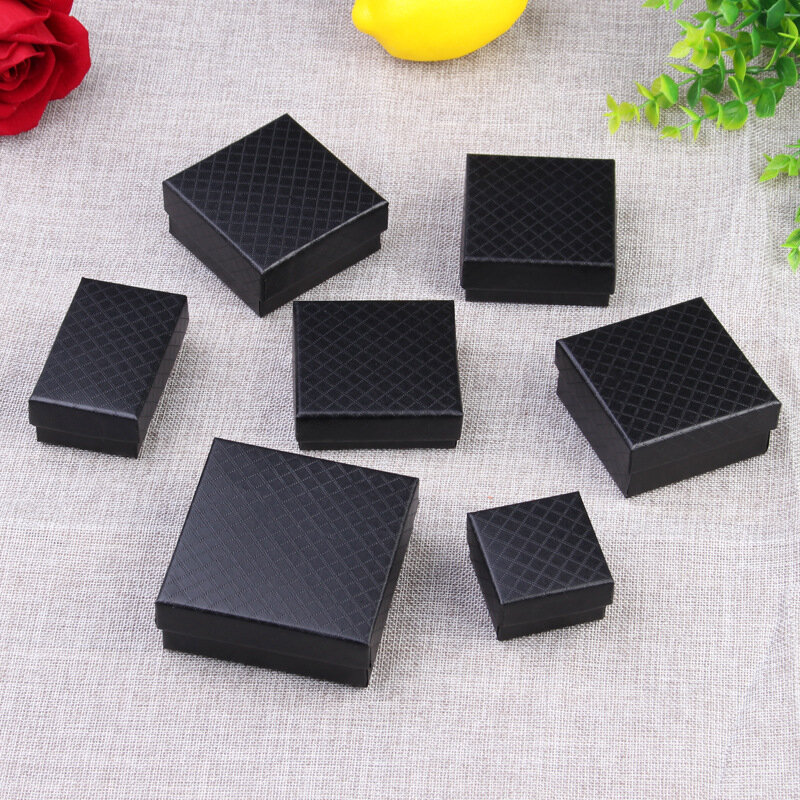 24pcs Jewelry Box for Necklace Earrings Ring Bracelet Box Engagement Christmas Gift Packaging Paper Jewellery Organizer Display