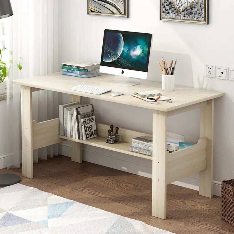 Bureau d'ordinateur en bois minimaliste, pour chambre à coucher, Table d'apprentissage, pour dortoir d'étudiants, meuble de bureau et maison