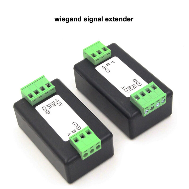 Extensor de señal Wiegand/convertidor de formato Wiegand a RS485, reconoce automáticamente todos los formatos WG extendidos hasta 500M, 1 par