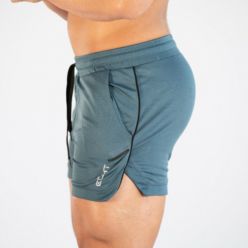 Celana pendek olahraga, celana pendek latihan kebugaran cepat kering warna 2024 M-3XL pria untuk lari