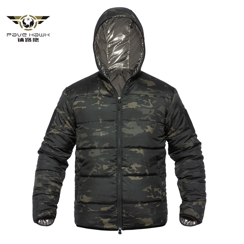 Jaqueta de inverno masculina de algodão grosso parka militar camuflagem roupas primavera quente térmica com capuz masculino jaqueta de inverno outwear casaco