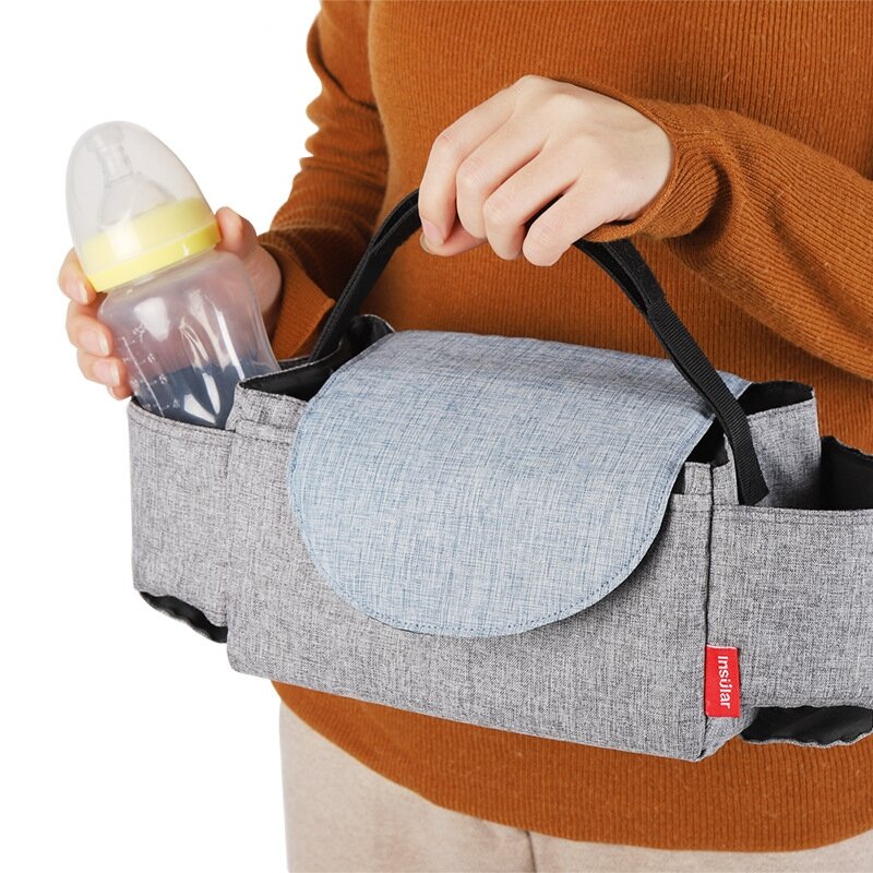 Bolsa para cochecito de bebé, accesorios para pañales de mamá, bolsa organizadora para cochecito de bebé, bolsa colgante